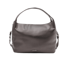 Carica l&#39;immagine nel visualizzatore di Gallery, Liu Jo Borsa Shopping Bag Con Tracolla Antracite Metallizzato - STANGA Pelletteria
