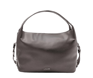 Liu Jo Borsa Shopping Bag Con Tracolla Antracite Metallizzato - STANGA Pelletteria
