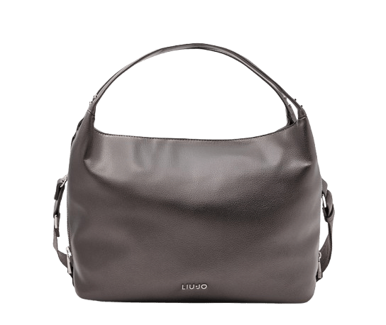 Liu Jo Borsa Shopping Bag Con Tracolla Antracite Metallizzato - STANGA Pelletteria