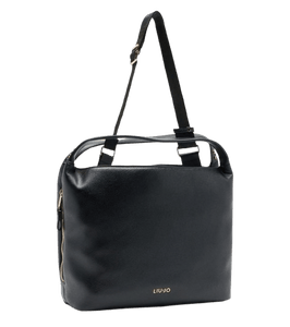 Liu Jo Borsa Shopping Bag Con Tracolla Nero - STANGA Pelletteria