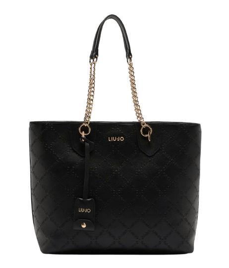 Liu Jo Borsa Shopping Bag Media Nera - STANGA Pelletteria