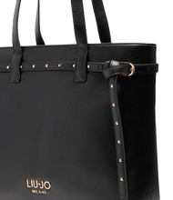 Carica l&#39;immagine nel visualizzatore di Gallery, Liu Jo Borsa Tote Bag Media Better Nero - STANGA Pelletteria
