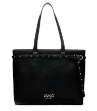 Carica l&#39;immagine nel visualizzatore di Gallery, Liu Jo Borsa Tote Bag Media Better Nero - STANGA Pelletteria
