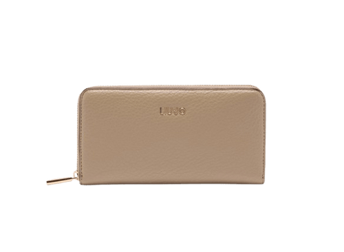 Liu Jo Portafoglio Zip Around Grande Desert Taupe - STANGA Pelletteria