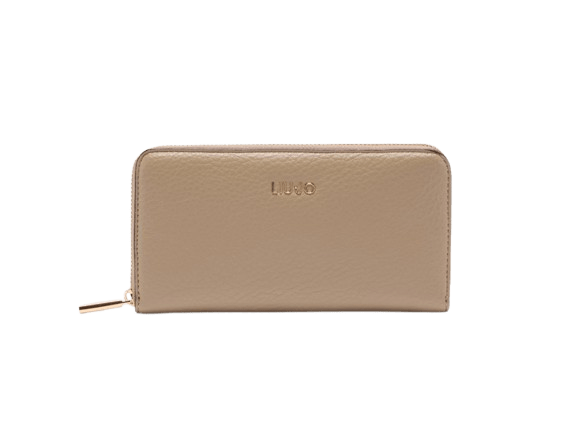 Liu Jo Portafoglio Zip Around Grande Desert Taupe - STANGA Pelletteria