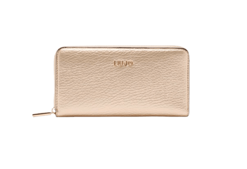 Liu Jo Portafoglio Zip Around Grande Light Gold - STANGA Pelletteria