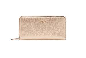 Liu Jo Portafoglio Zip Around Grande Light Gold - STANGA Pelletteria