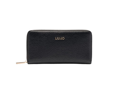 Liu Jo Portafoglio Zip Around Grande Nero - STANGA Pelletteria