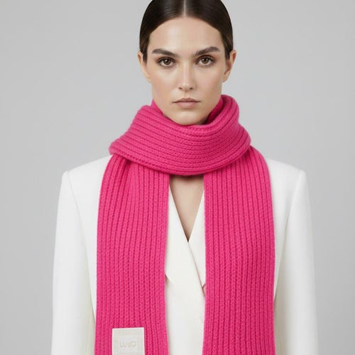 Liu Jo Sciarpa in Misto Lana Deep Pink - STANGA Pelletteria