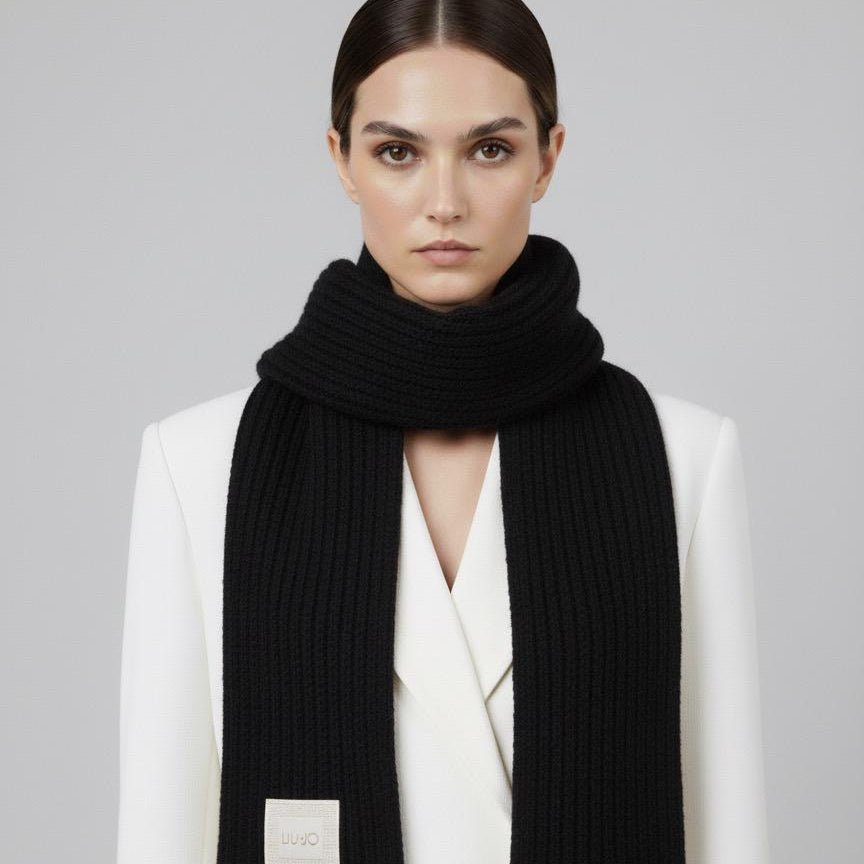 Liu Jo Sciarpa in Misto Lana Nero – STANGA Pelletteria
