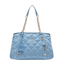 Carica l&#39;immagine nel visualizzatore di Gallery, Liu Jo Shopping Bag In Denim Matelassé - STANGA Pelletteria
