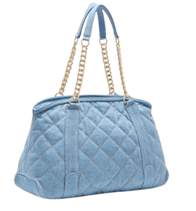 Liu Jo Shopping Bag In Denim Matelassé - STANGA Pelletteria