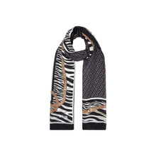 Carica l'immagine nel visualizzatore di Gallery, Liu Jo Stola Animalier Con Cinturini Nero - STANGA Pelletteria
