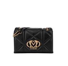 Carica l&#39;immagine nel visualizzatore di Gallery, Love Moschino Borsa A Spalla Trapuntata Embossed Nero - STANGA Pelletteria
