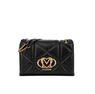 Love Moschino Borsa A Spalla Trapuntata Embossed Nero - STANGA Pelletteria