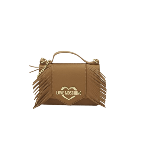 Love Moschino Borsa Piccola a Tracolla Frange Cammello - STANGA Pelletteria