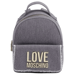 Love Moschino Denim Icon Zaino Cotone Light Blue - STANGA Pelletteria