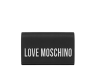 Love Moschino Smart Daily Bag Lettering Logo Metallic Silver - STANGA Pelletteria