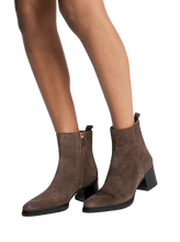 Carica l&#39;immagine nel visualizzatore di Gallery, Michael Kors Bootie Lex In Pelle Scamosciata Cioccolato - STANGA Pelletteria
