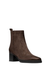 Carica l&#39;immagine nel visualizzatore di Gallery, Michael Kors Bootie Lex In Pelle Scamosciata Cioccolato - STANGA Pelletteria
