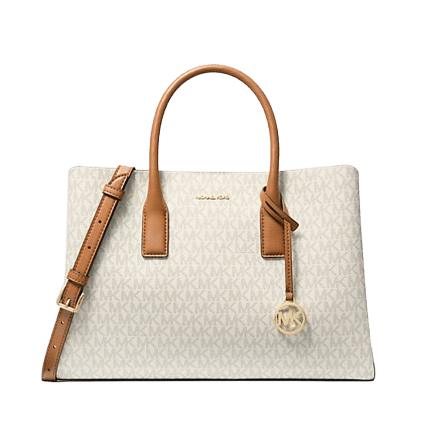 Michael Kors Borsa Ruthie Grande Logata Vanilla/Acrn - STANGA Pelletteria