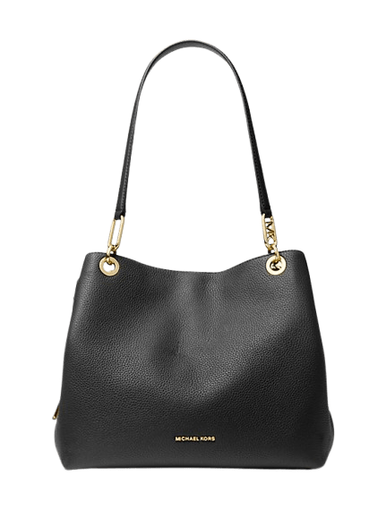 Michael Kors Borsa tote Kensington grande in pelle martellata Nera - STANGA Pelletteria