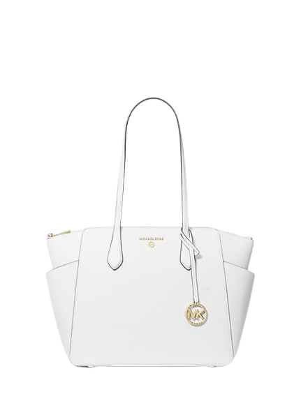Michael Kors Borsa Tote Marilyn Media Saffiano Optich White - STANGA Pelletteria