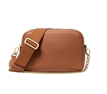 Carica l&#39;immagine nel visualizzatore di Gallery, Michael Kors Camera bag a tracolla Bryant media in pelle martellata Cuoio - STANGA Pelletteria
