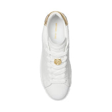 Carica l'immagine nel visualizzatore di Gallery, Michael Kors Sneaker Dottie Lace Up Con Plateau White/Pale Gold - STANGA Pelletteria
