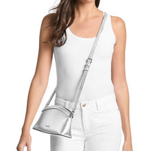 Carica l'immagine nel visualizzatore di Gallery, Micheal Kors Athena Clutchxbody Silver - STANGA Pelletteria

