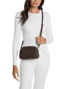 Micheal Kors Camera Bag Xbody Chocolate - STANGA Pelletteria
