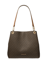 Carica l&#39;immagine nel visualizzatore di Gallery, Micheal Kors Kensington Grande Con Logo Bronzo Ghianda - STANGA Pelletteria
