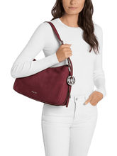 Carica l&#39;immagine nel visualizzatore di Gallery, Micheal Kors Nolita Media In Nabuk Rosso Scuro - STANGA Pelletteria
