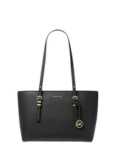 Carica l&#39;immagine nel visualizzatore di Gallery, Micheal Kors Quinn Media In Pelle Martellata Black - STANGA Pelletteria
