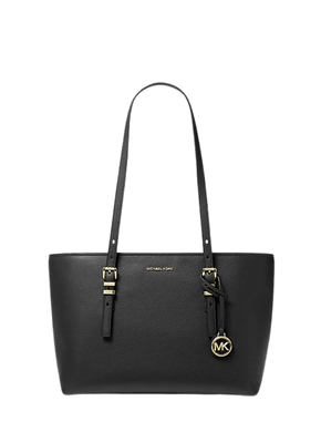 Micheal Kors Quinn Media In Pelle Martellata Black - STANGA Pelletteria