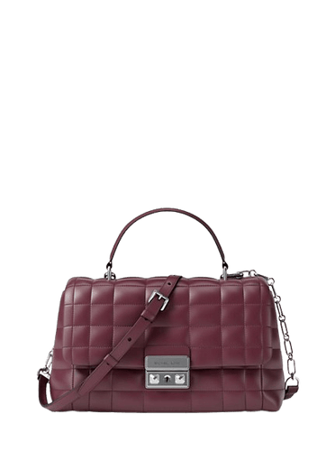 Micheal Kors Tribeca Media In Pelle Trapuntata Rosso Scuro - STANGA Pelletteria