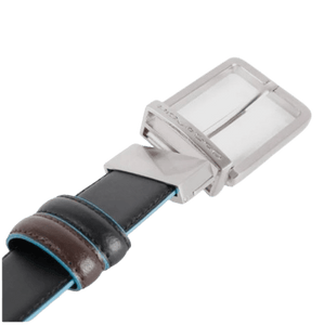 Piquadro Cintura Uomo Reversibile Nera/Mogano B2 - STANGA Pelletteria