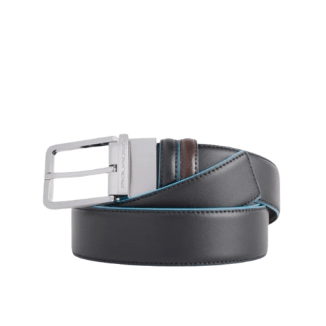 Piquadro Cintura Uomo Reversibile Nera/Mogano B2 - STANGA Pelletteria