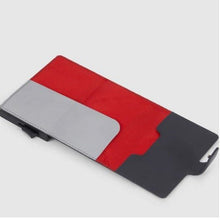 Carica l&#39;immagine nel visualizzatore di Gallery, Piquadro Porta Carte Di Credito In Metallo Grigio/Nero - STANGA Pelletteria
