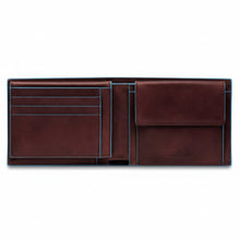 Carica l'immagine nel visualizzatore di Gallery, Piquadro Portafoglio Con Patta E Moneta RFID Blue Square Moro - STANGA Pelletteria
