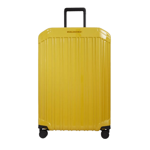 Piquadro Trolley Grande A 4 Ruote Giallo - STANGA Pelletteria
