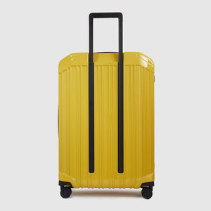 Piquadro Trolley Grande A 4 Ruote Giallo - STANGA Pelletteria