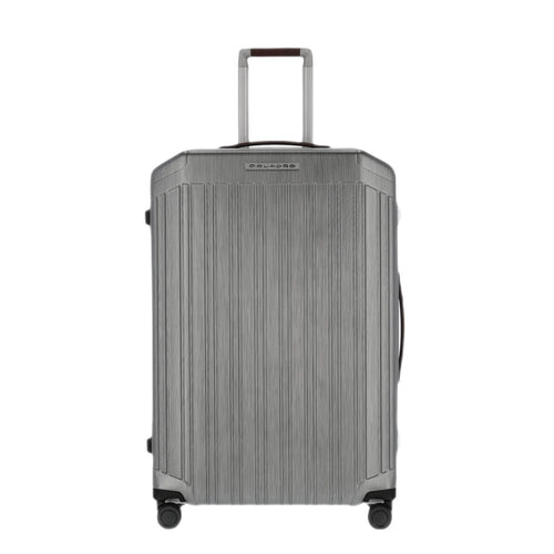 Piquadro Trolley Grande Rigido a Quattro Ruote Nero Cuoio - STANGA Pelletteria