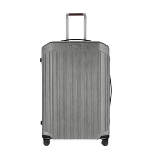 Piquadro Trolley Grande Rigido a Quattro Ruote Nero Cuoio - STANGA Pelletteria