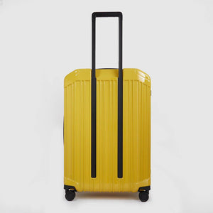 Piquadro Trolley Medio A 4 Ruote Giallo - STANGA Pelletteria
