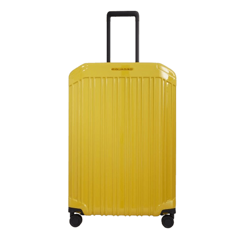 Piquadro Trolley Medio A 4 Ruote Giallo - STANGA Pelletteria