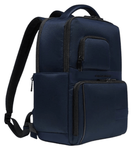Piquadro Zaino Per Computer 14" Con Tasca per AirPods Blu - STANGA Pelletteria