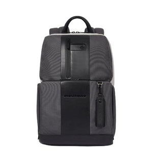 Piquadro Zaino Porta Pc 14" e Ipad Grigio/Nero - STANGA Pelletteria