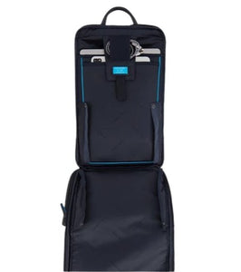 Piquadro Zaino Porta Pc 15,6" e Porta Ipad Blu con protezioni antiurto e anti frode RFID - STANGA Pelletteria