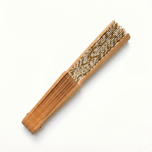 Carica l'immagine nel visualizzatore di Gallery, Popeline Ventaglio Deco Ocre - STANGA Pelletteria

